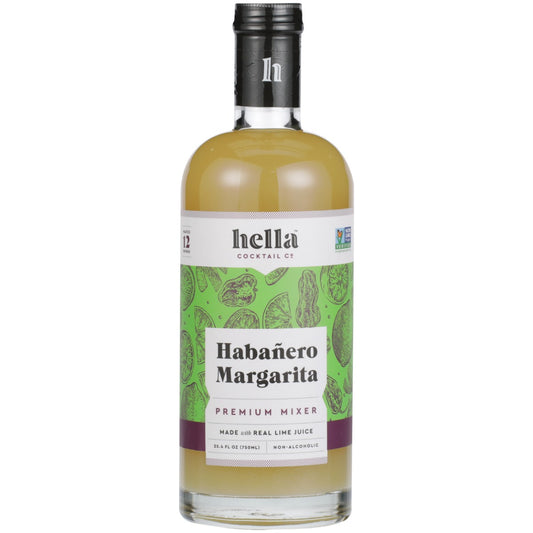 HELLA COCKTAIL CO: Habanero Margarita Premium Mixer, 25.4 fo