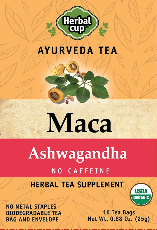 HERBAL CUP: Maca Ashwagandha Tea, 16 bg