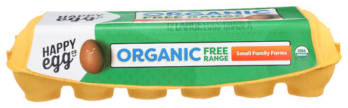 HAPPY EGG: Organic Free Range Eggs, 1 dz