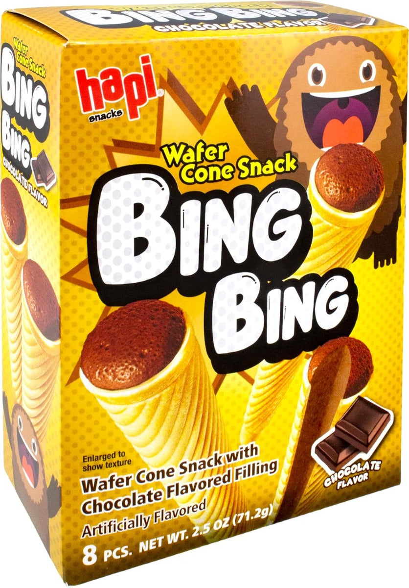 HAPI: Bing Bing Chocolate Wafer Cone Snack, 2.5 oz