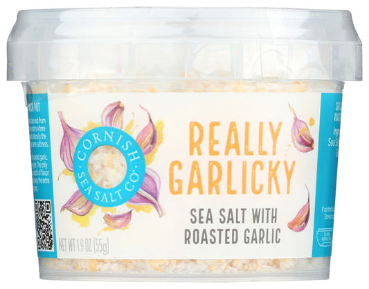 CORNISH SEA SALT: Sea Salt Really Garlicky, 1.9 oz