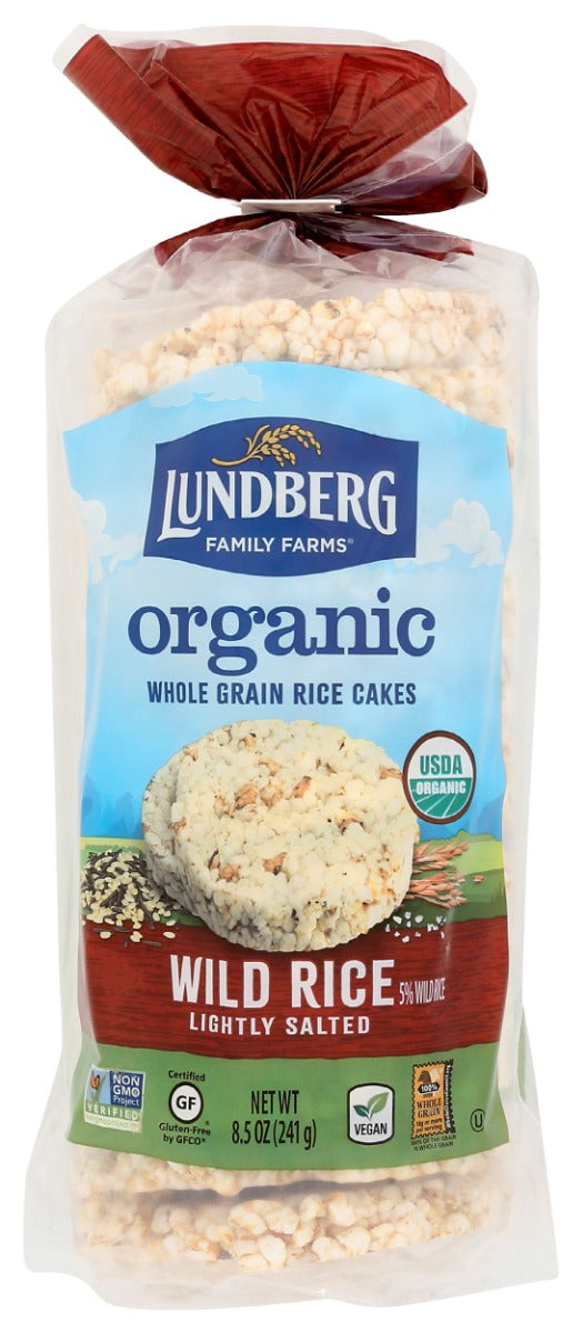 LUNDBERG: Organic Wild Rice Cakes, 8.5 oz