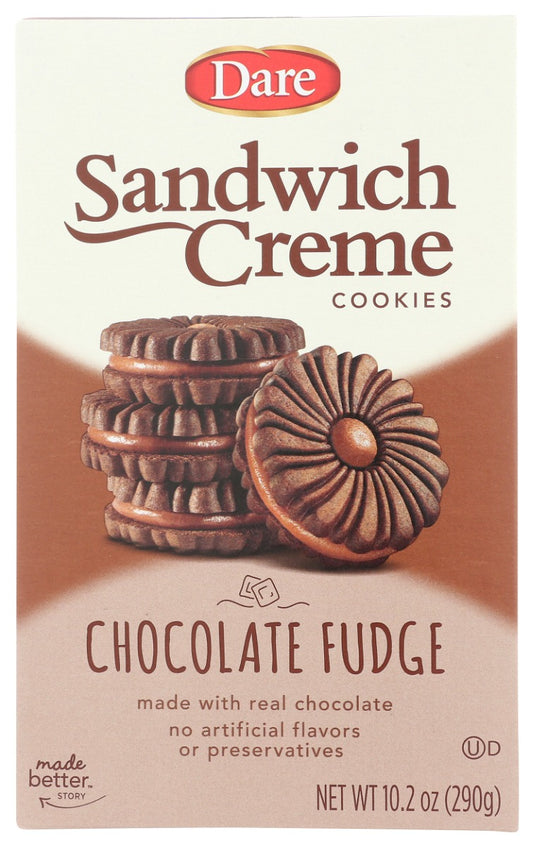DARE: Sandwich Creme Chocolate Fudge Cookies, 10.2 oz