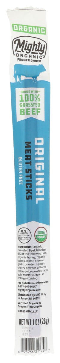 MIGHTY BEEF STICKS: Organic Original Beef Sticks, 1 oz