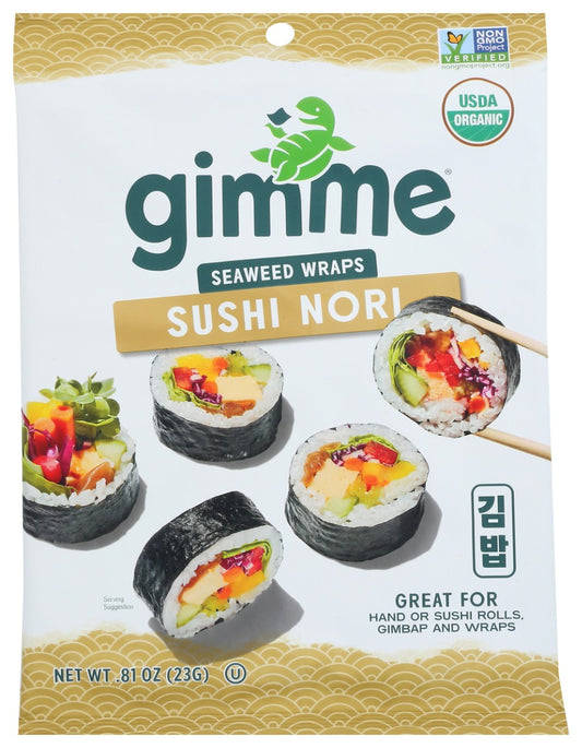 GIMME: Organic Sushi Nori Sheets, 0.81 oz