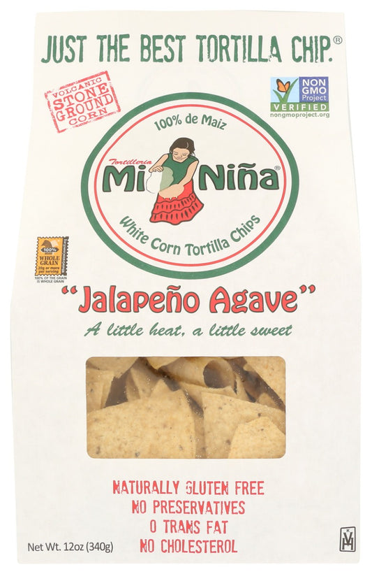 MI NINA: Jalapeno Agave Tortilla Chips, 12 oz