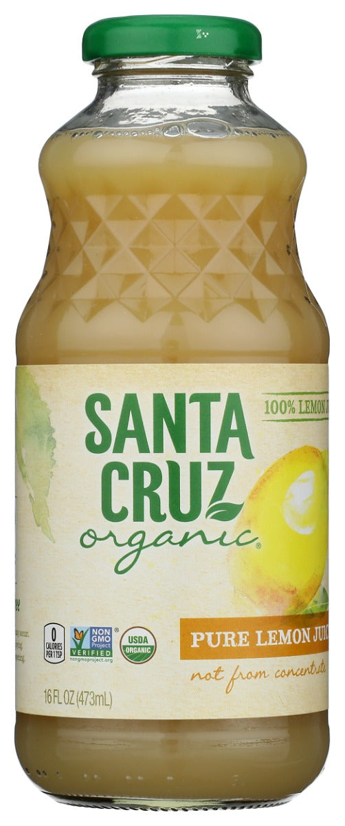 SANTA CRUZ: Pure Lemon Juice, 16 fo