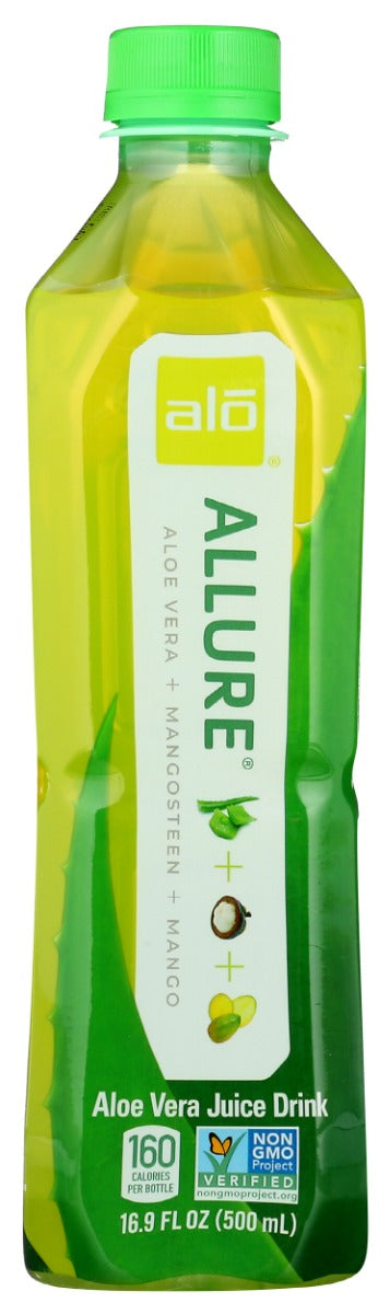 ALO: Allure Aloe Vera Mangosteen Mango Juice Drink, 16.9 fo