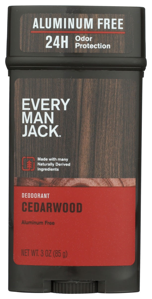 EVERY MAN JACK: Aluminum Free Deodorant Cedarwood, 3 oz