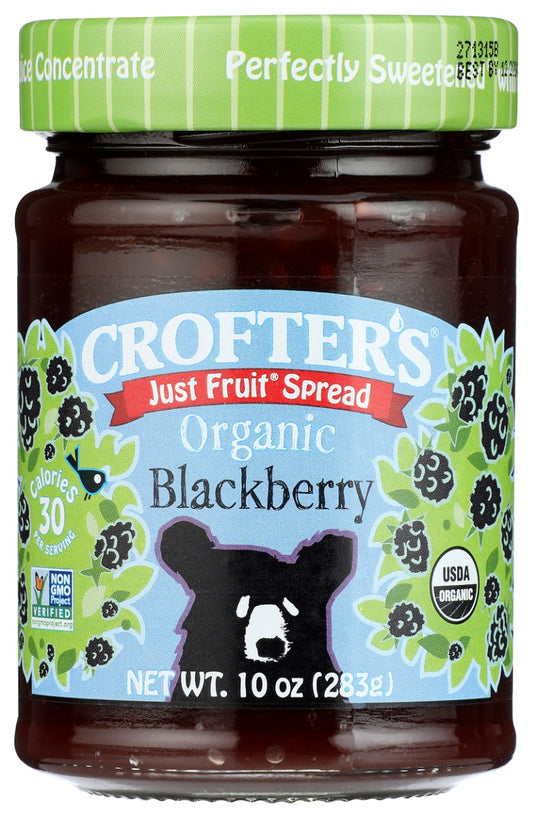 CROFTERS: Just Fruit Spread Blackberry, 10 oz
