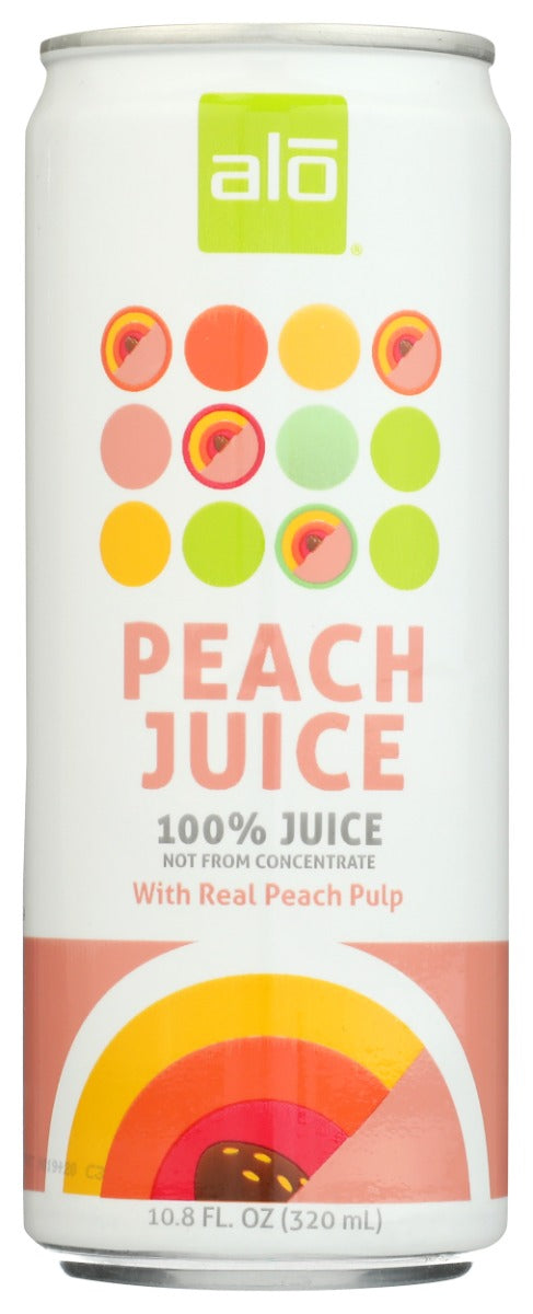 ALO: Peach Juice with Real Peach Pulp, 10.8 fo