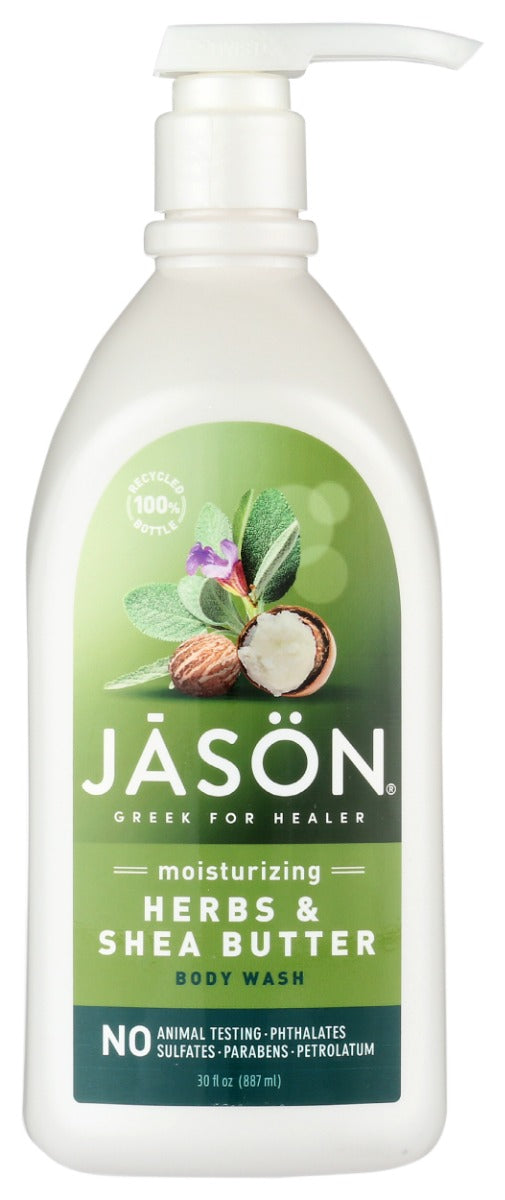 JASON: Moisturizing Herbs and Shea Butter Body Wash, 30 oz