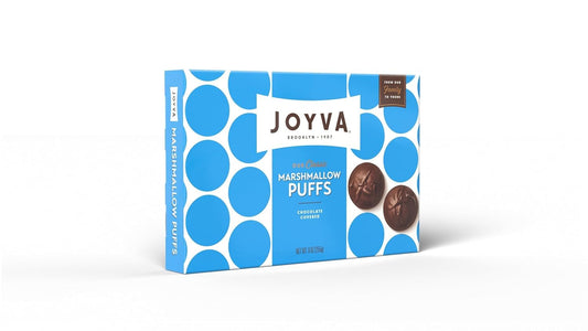 JOYVA: Chocolate Covered Marshmallow Puffs, 9 oz