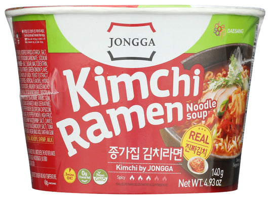 JONGGA: Kimchi Ramen Cup Large, 4.9 oz