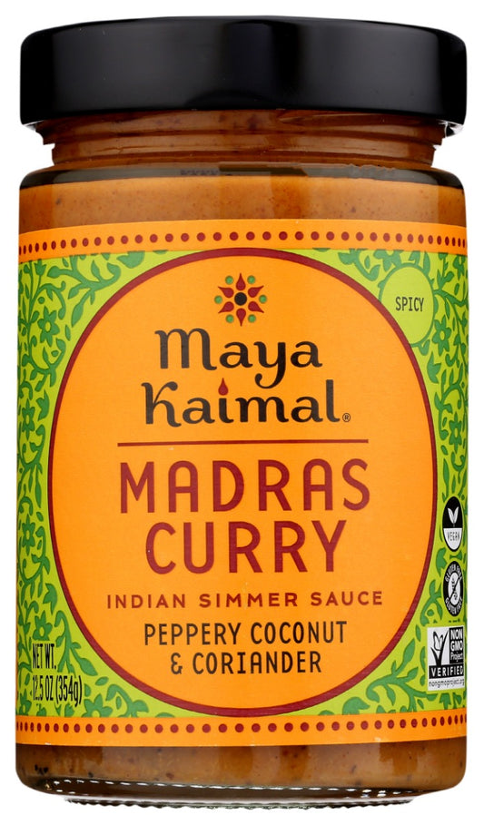 MAYA KAIMAL: Madras Curry Indian Simmer Sauce, 12.5 oz