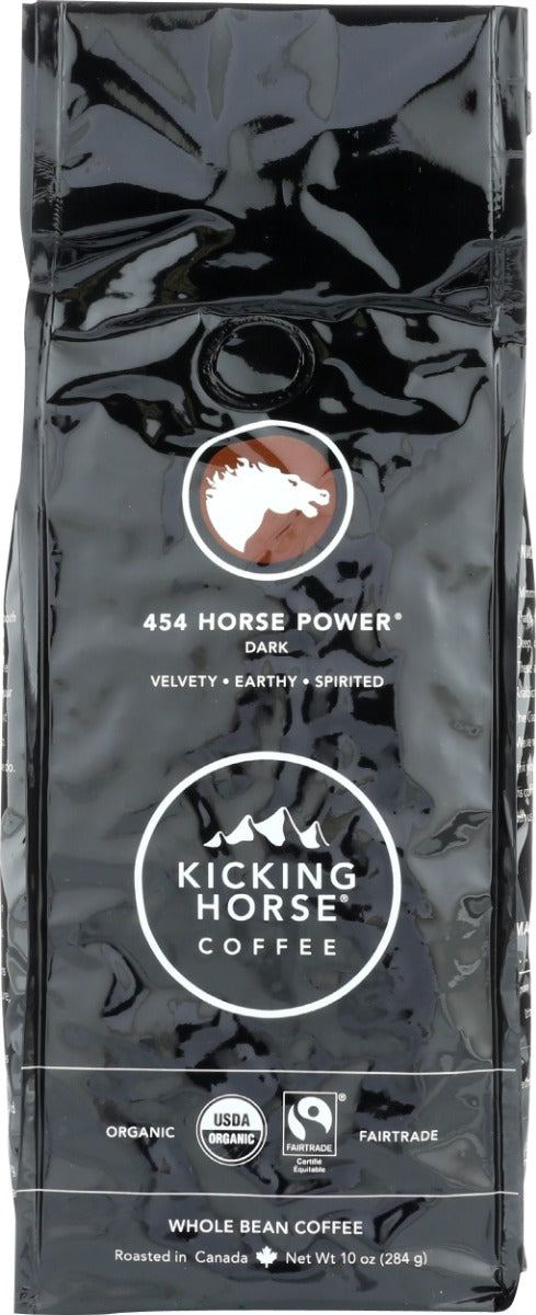KICKING HORSE: 454 Horse Power Whole Bean Coffee, 10 oz