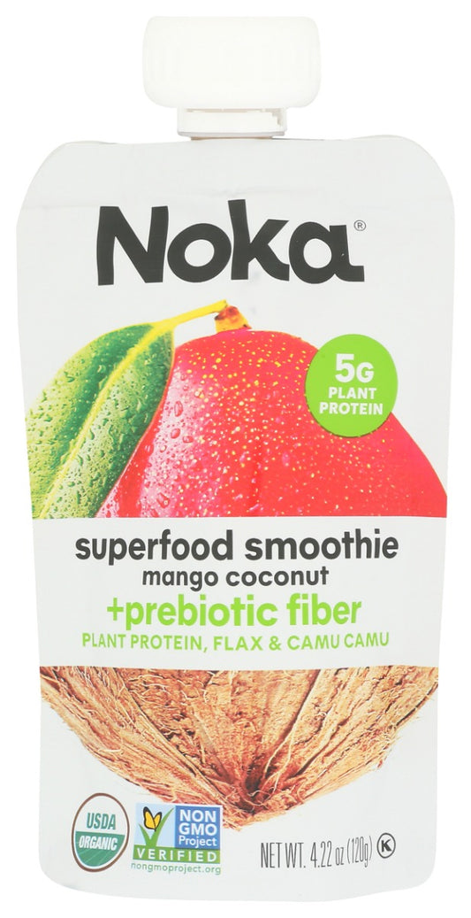 NOKA: Mango Coconut Superfood Smoothie Prebiotic Fiber, 4.22 oz