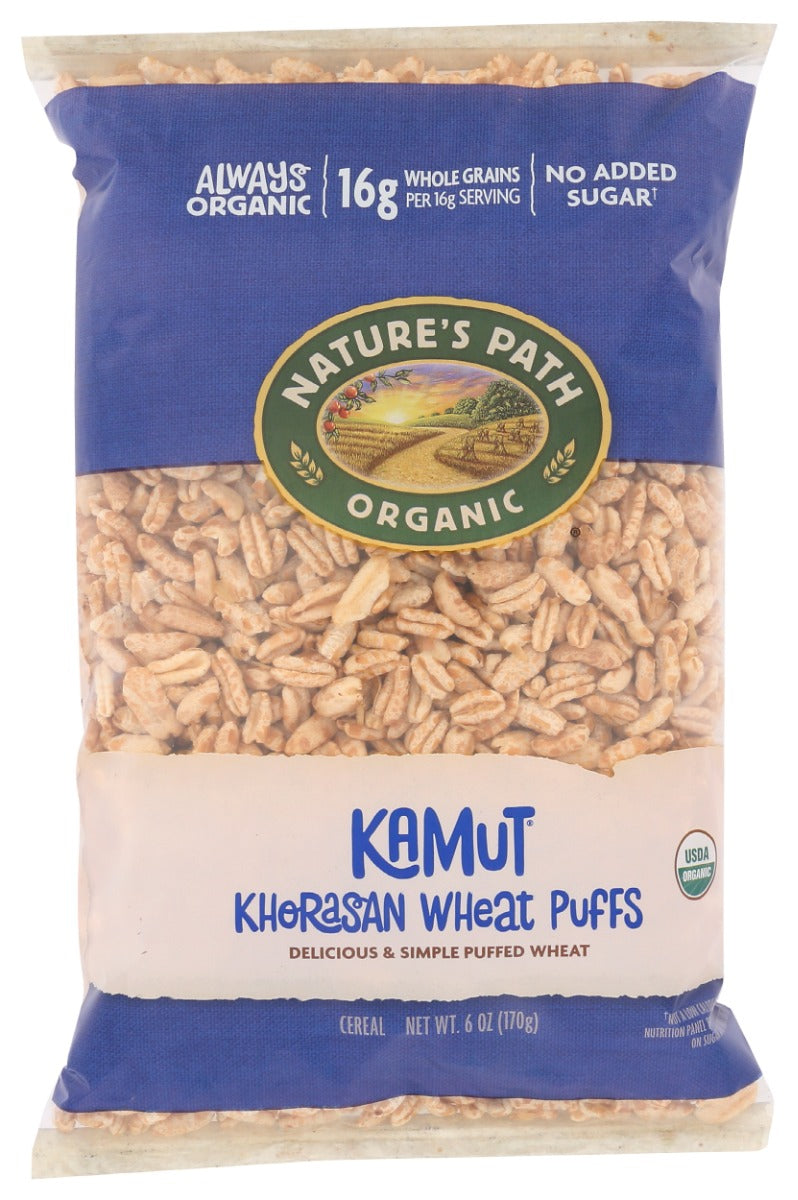 NATURES PATH: Khorasan Wheat Puffs Cereal, 6 oz