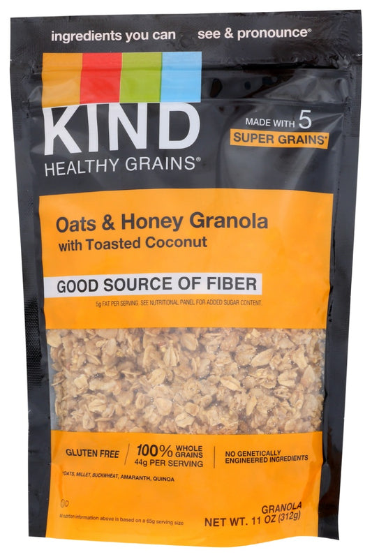 KIND: Oats and Honey Granola with Toasted Coconut, 11 oz