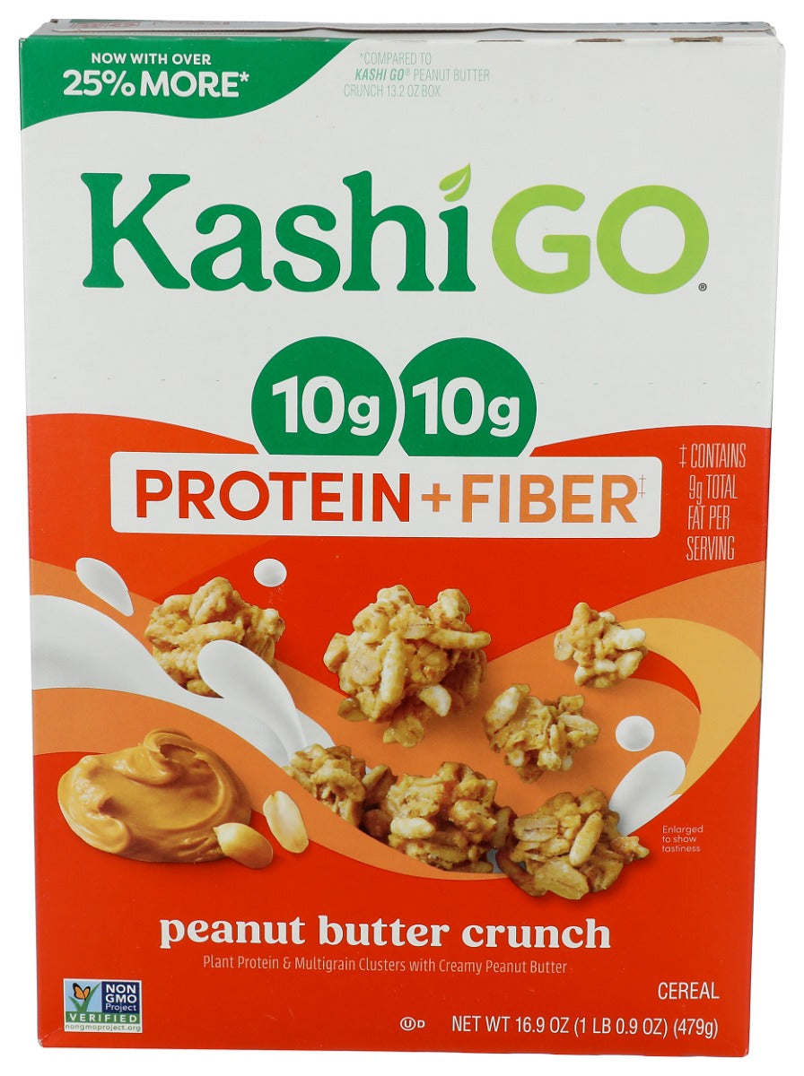KASHI GO: Peanut Butter Crunch Cereal, 16.9 oz