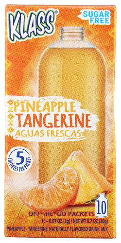 KLASS: Pineapple-Tangerine Drink Mix 10 Count, 0.7 oz