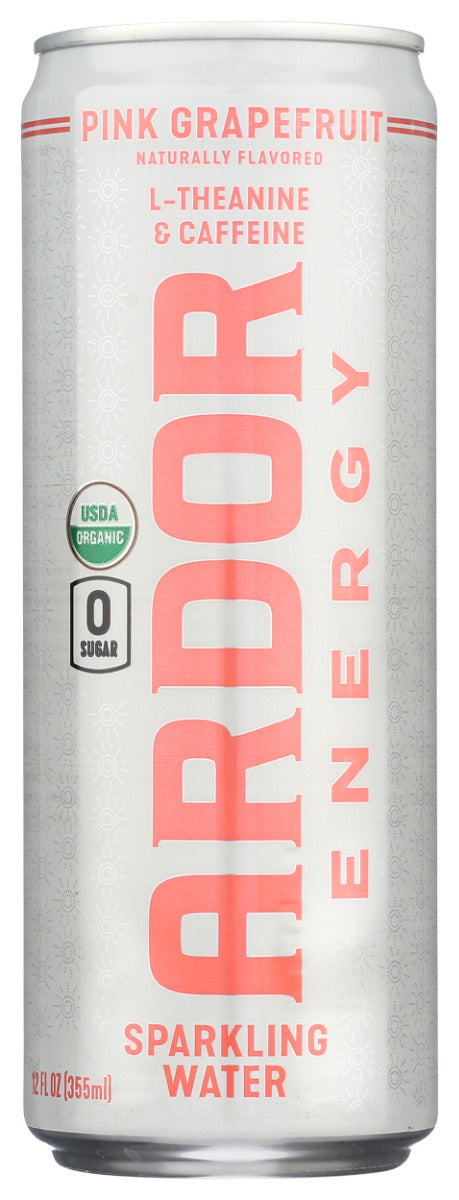 ARDOR ORGANIC: Pink Grapefruit Sparkling Water, 12 fo