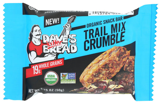 DAVES KILLER BREAD: Organic Trail Mix Crumble Bar, 1.75 oz