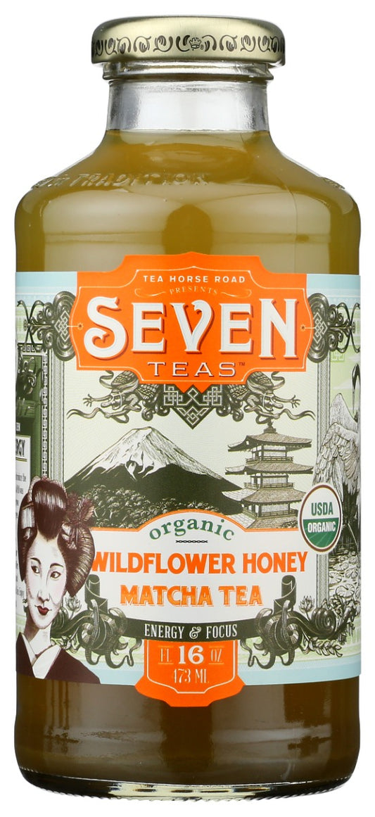 SEVEN TEAS: Wildflower Honey Matcha Organic Tea, 16 fo