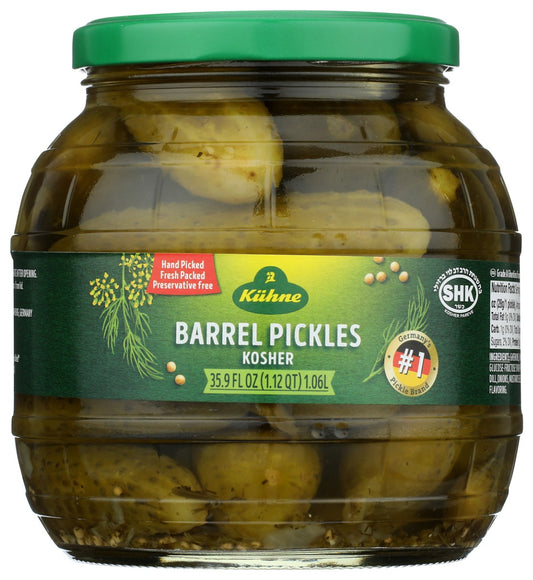 KUHNE: Barrel Pickles, 35.9 Oz