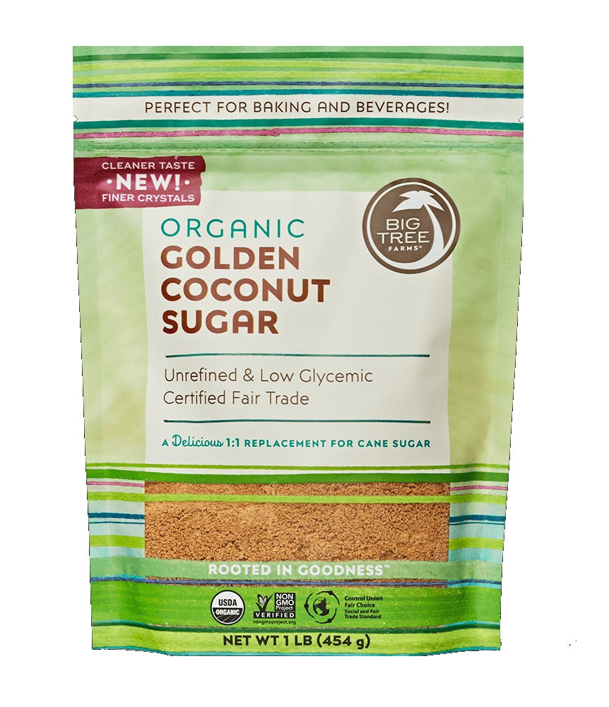 BIG TREE FARMS: Organic Golden Coconut Sugar, 16 oz