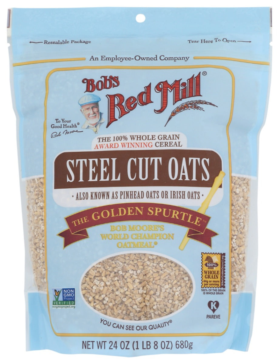 BOBS RED MILL: Steel Cut Oats, 24 oz