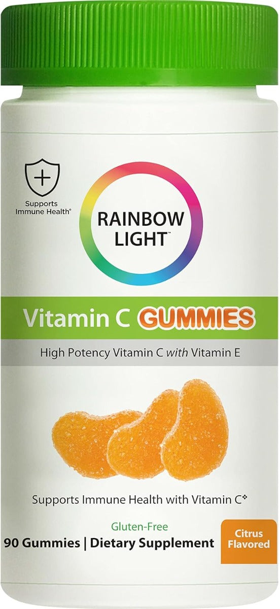RAINBOW LIGHT: Gummy Vitamin C Slices Tangy Orange Flavor, 90 Gummies
