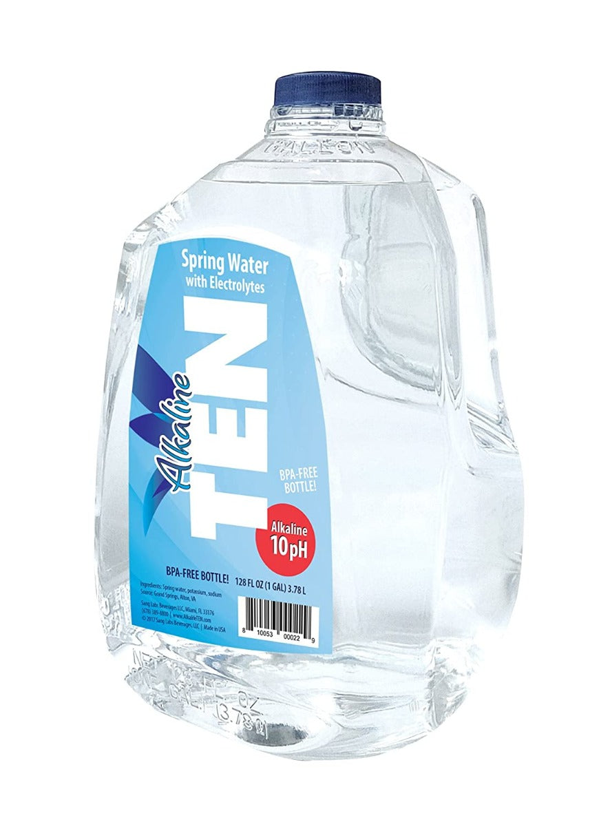 TEN WATER: Alkaline Spring Water, 128 fo