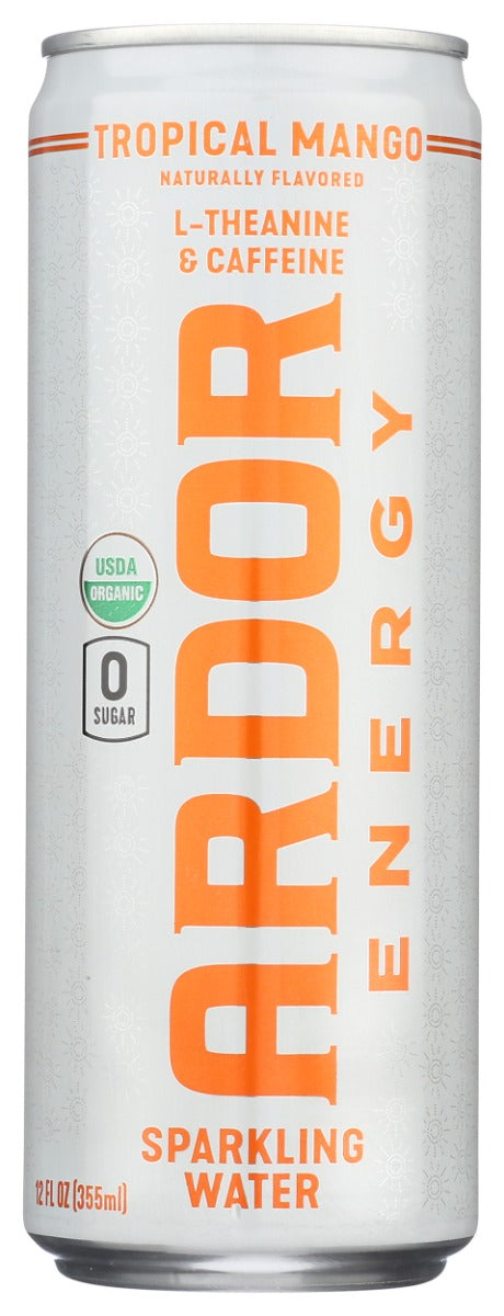 ARDOR ORGANIC INC: Tropical Mango Sparkling Water, 12 fo