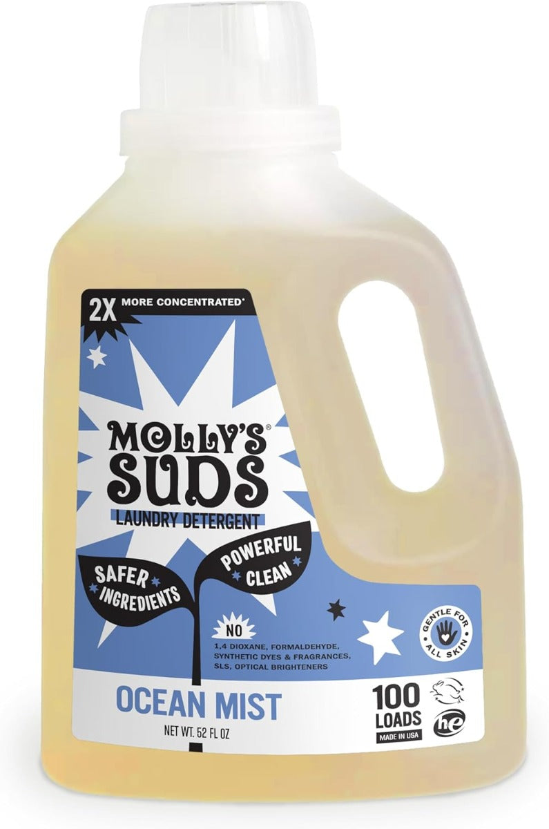 MOLLY SUDS: Ocean Mist Liquid Laundry Detergent, 52 fo