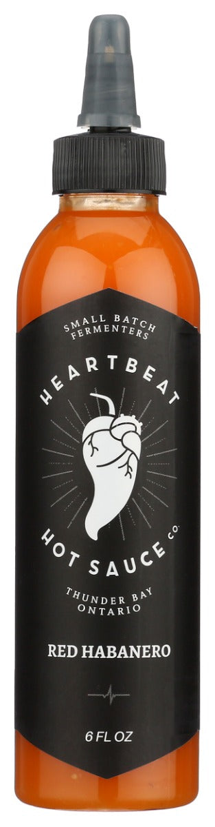 HEARTBEAT HOT SAUCE: Red Habanero, 6 fo
