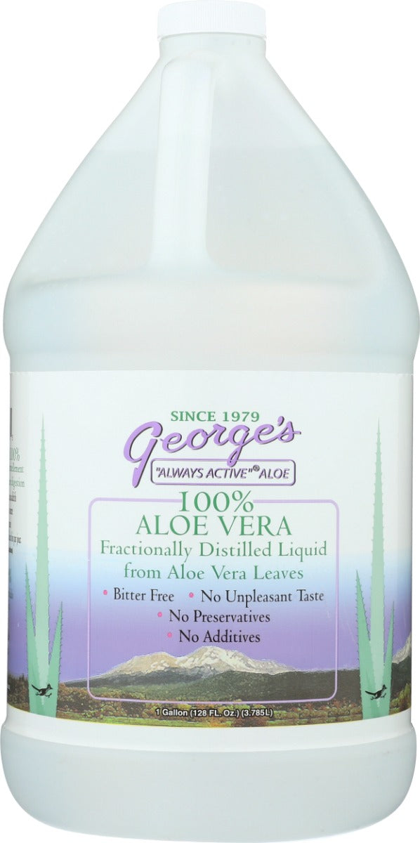 GEORGES: Aloe Vera Distilled Liquid, 128 oz