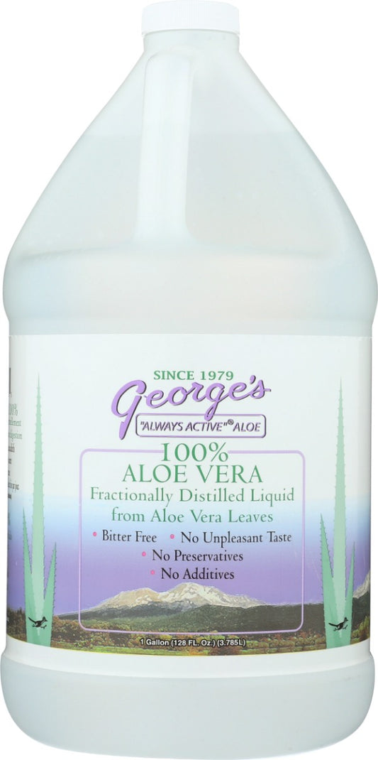 GEORGES: Aloe Vera Distilled Liquid, 128 oz