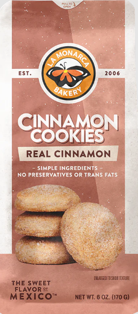 LA MONARCA BAKERY: Cinnamon Cookies, 6 oz