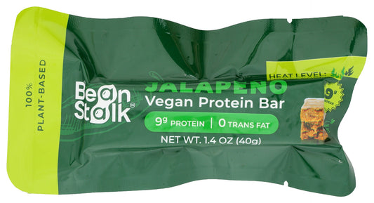 BEANSTALK BRANDS: Jalapeno Vegan Protein Bar, 1.4 oz
