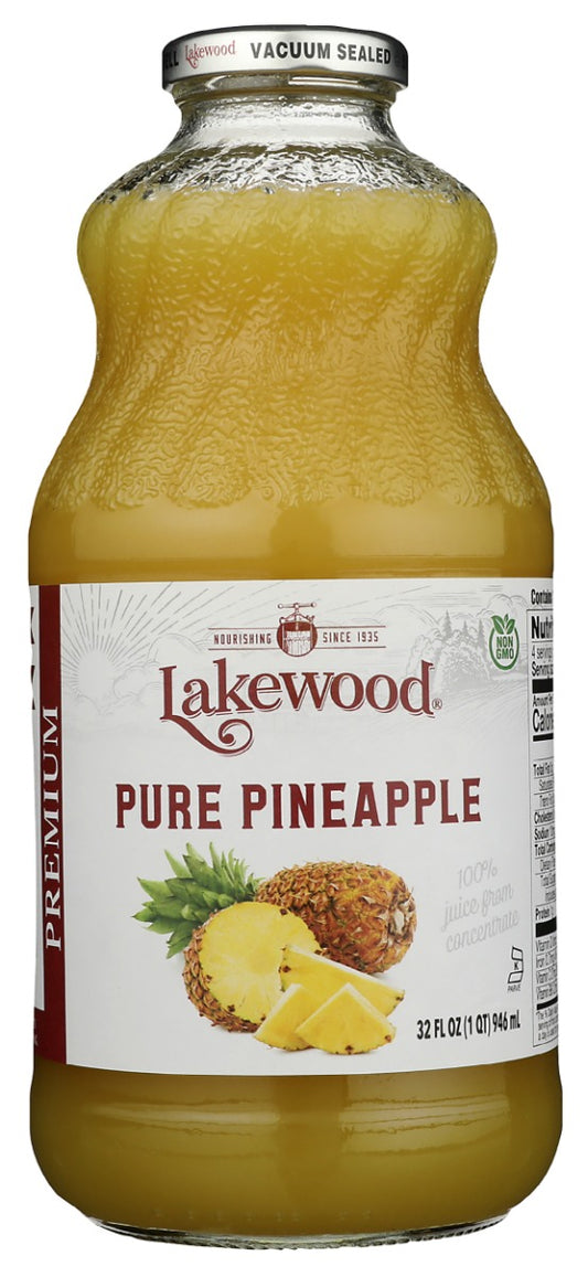 LAKEWOOD: Premium Pure Pineapple Juice, 32 fo