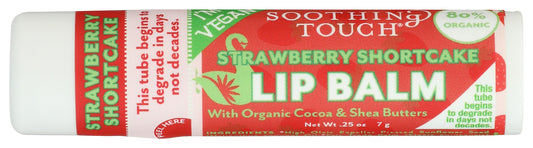 SOOTHING TOUCH: Strawberry Shortcake Vegan Lip Balm, 0.25 oz