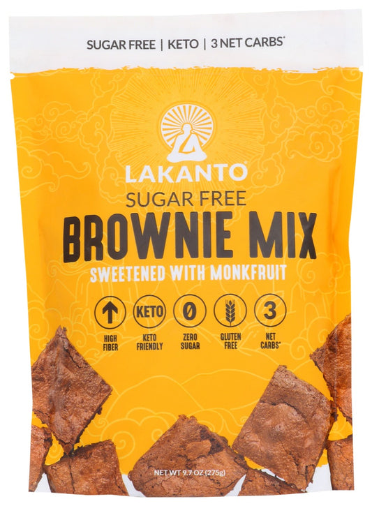 LAKANTO: Sugar Free Brownie Mix, 9.7 oz