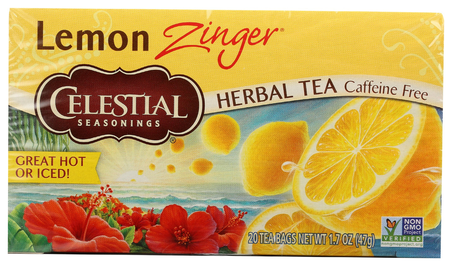 CELESTIAL SEASONINGS: Lemon Zinger Herbal Tea, 20 bg