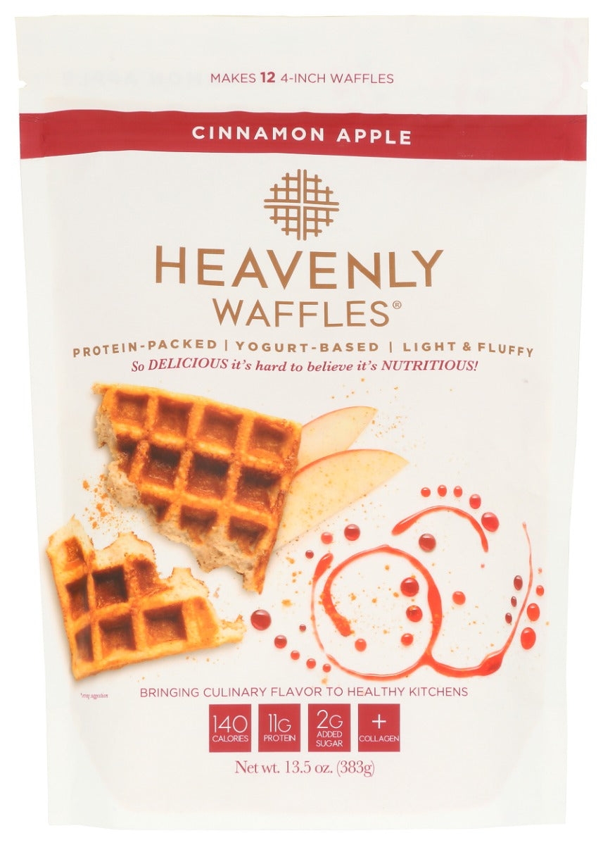 HEAVENLY WAFFLES: Cinnamon Apple Heavenly Waffles, 13.5 oz