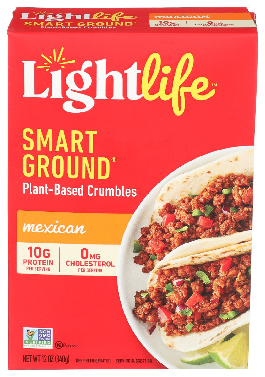 LIGHTLIFE: Smart Ground Plant Based Mexican Crumbles, 12 oz