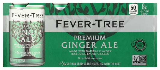 FEVER TREE: Ginger Ale Soda 8Pack, 40.56 fo