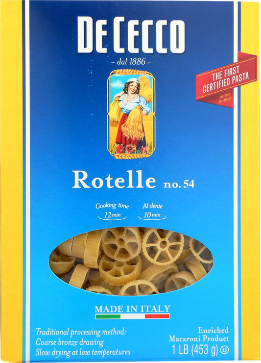 DE CECCO: Rotelle Pasta, 16 oz