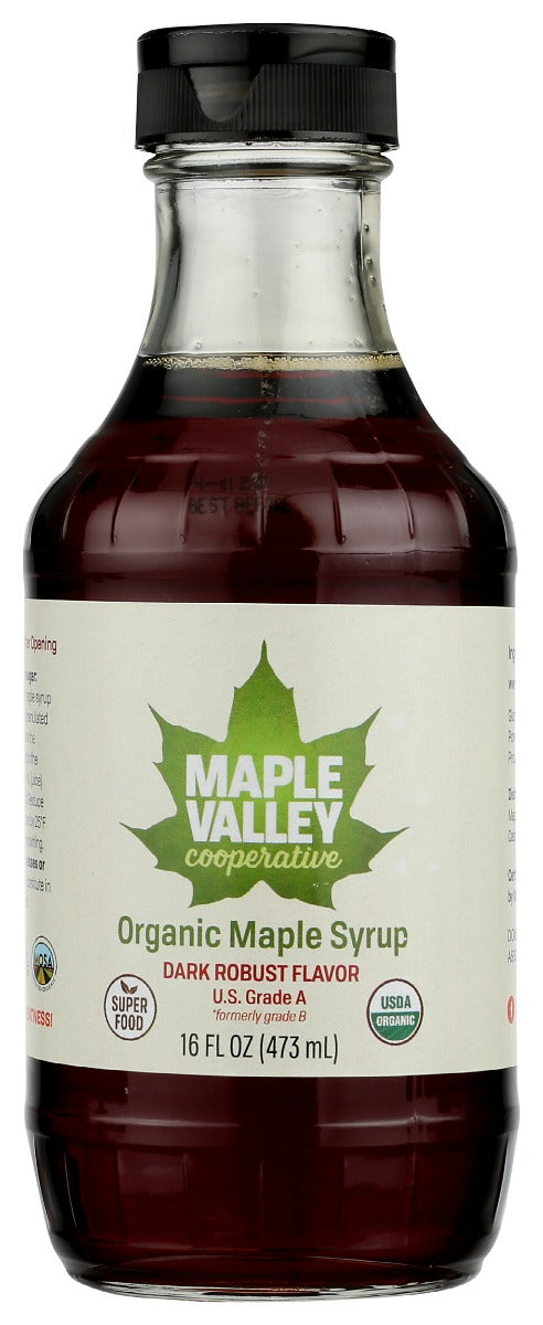 MAPLE VALLEY COOPERATIVE: Syrup Maple Dark Robust Organic, 16 oz