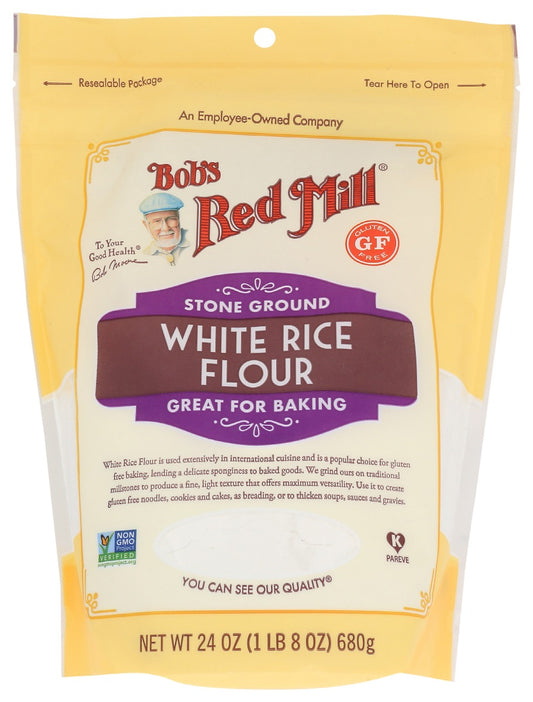 BOBS RED MILL: Flour White Rice, 24 oz